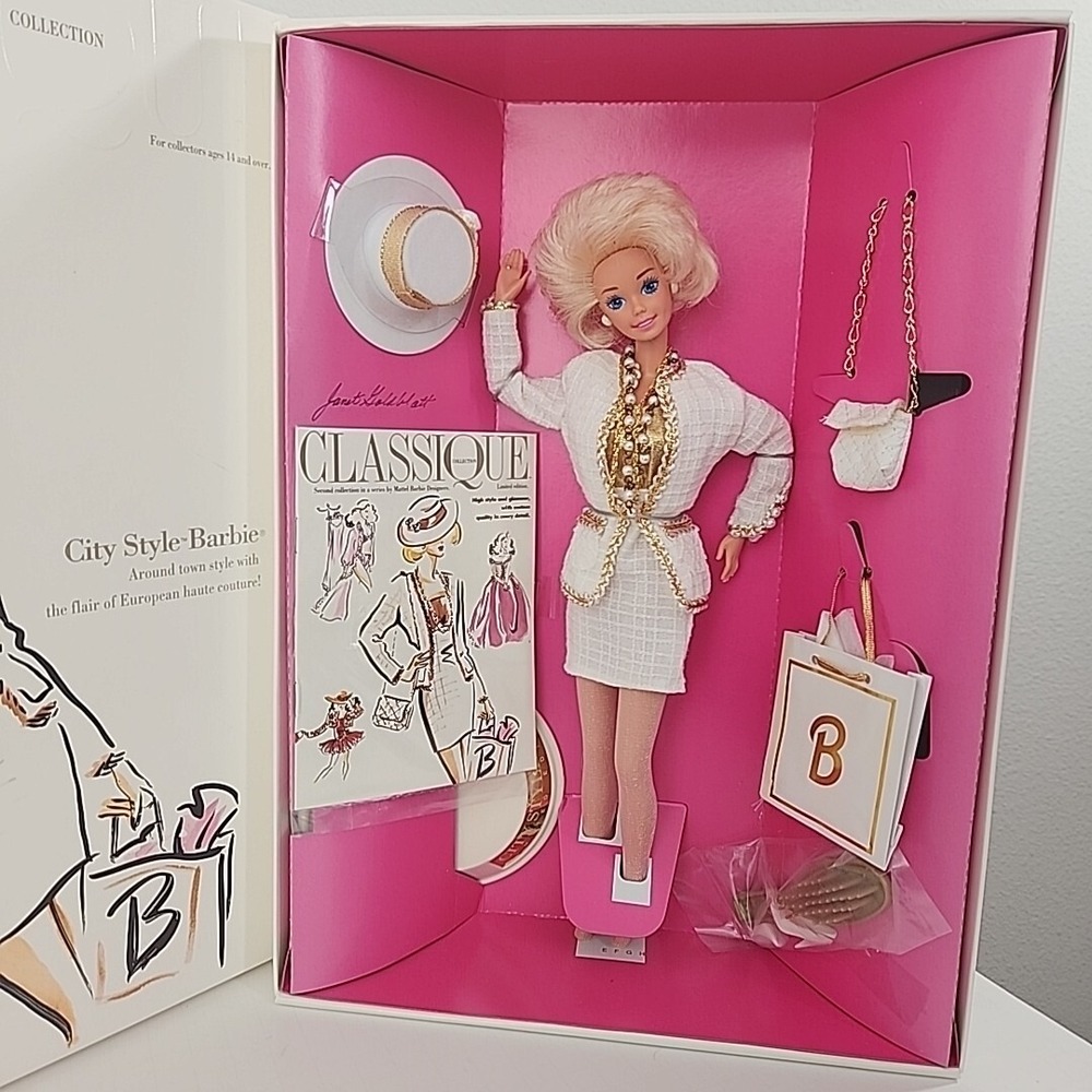 VTG RARE Designer Signed Classique Collection Mattel‎ City Style Fashion Barbie - Picture 2 of 16